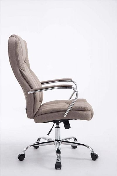Office Armchair BHM Germany Xanthos, Taupe Lateral view