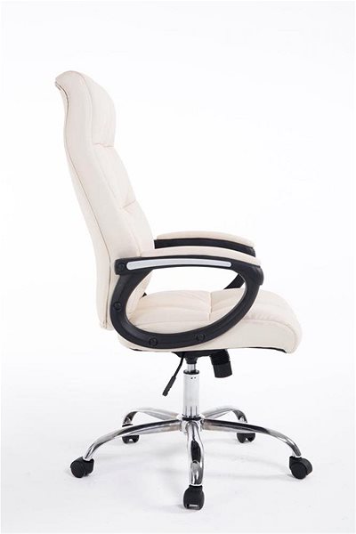 Office Armchair BHM Germany Poseidon, Cream Lateral view