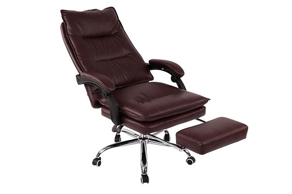 Office Armchair BHM Germany Power, Synthetic Leather, Burgundy Features/technology