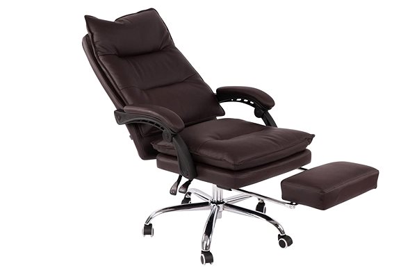 Office Armchair BHM Germany Power, Synthetic Leather, Brown Features/technology