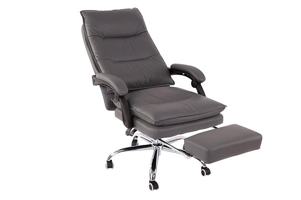 Office Armchair BHM Germany Power, Synthetic Leather, Grey Features/technology