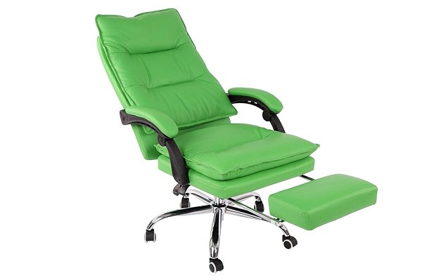 Office Armchair BHM Germany Power, Synthetic Leather, Green Features/technology