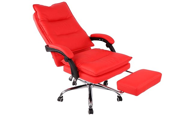 Office Armchair BHM Germany Power, Synthetic Leather, Red Features/technology