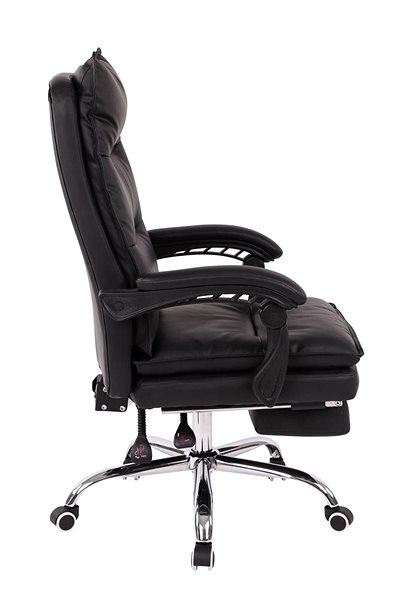 Office Armchair BHM Germany Power, Synthetic Leather, Black Lateral view
