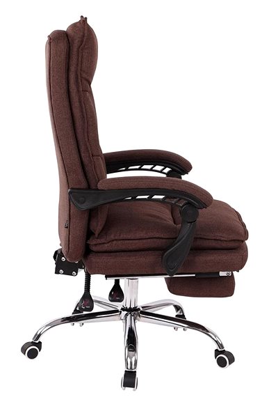 Office Armchair BHM Germany Power, Textile, Brown Lateral view