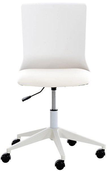 Office Chair BHM Germany Apolda, Synthetic Leather, White Screen