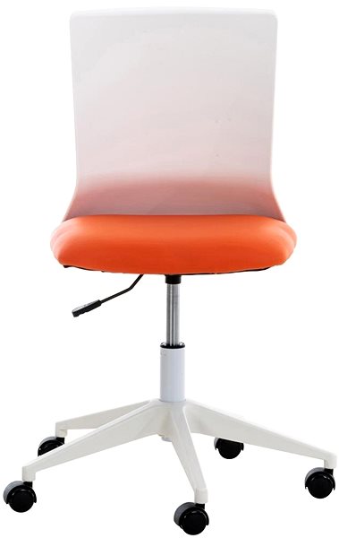 Kancelárska stolička BHM Germany Apolda, syntetická koža, oranžová Screen