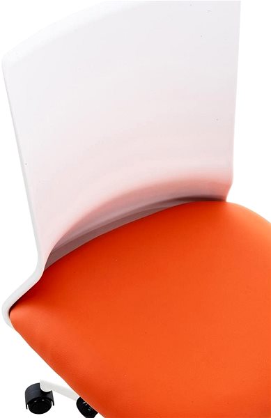 Kancelárska stolička BHM Germany Apolda, syntetická koža, oranžová Vlastnosti/technológia