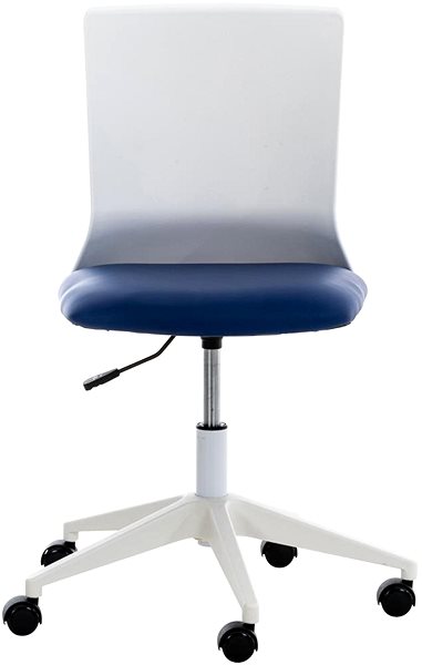 Kancelářská židle BHM GERMANY Apolda, syntetická kůže, modrá Screen