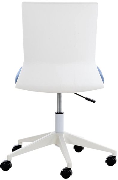 Kancelárska stolička BHM Germany Apolda, textil, modrá Zadná strana