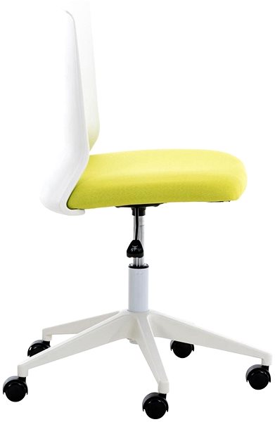 Kancelárska stolička BHM Germany Apolda, textil, zelená Bočný pohľad
