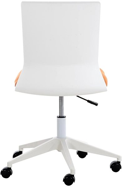 Kancelárska stolička BHM Germany Apolda, textil, oranžová Zadná strana