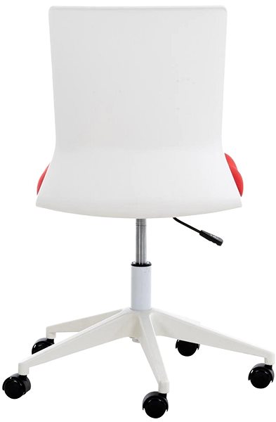 Kancelárska stolička BHM Germany Apolda, textil, červená Zadná strana