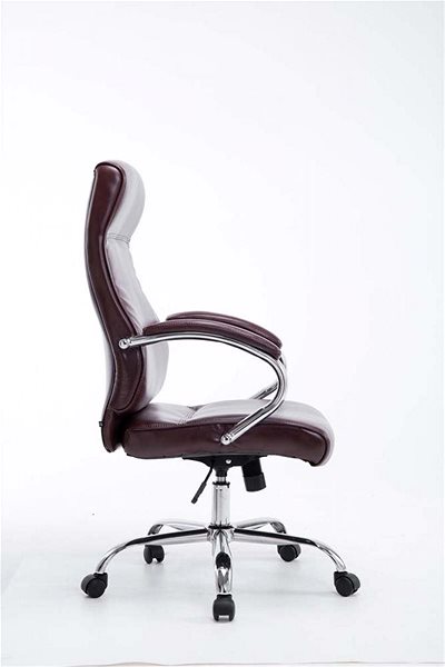 Office Chair BHM Germany Lausanne, Red-brown Lateral view