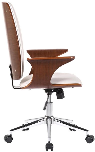 Office Chair BHM Germany Burbank, Walnut / White Lateral view