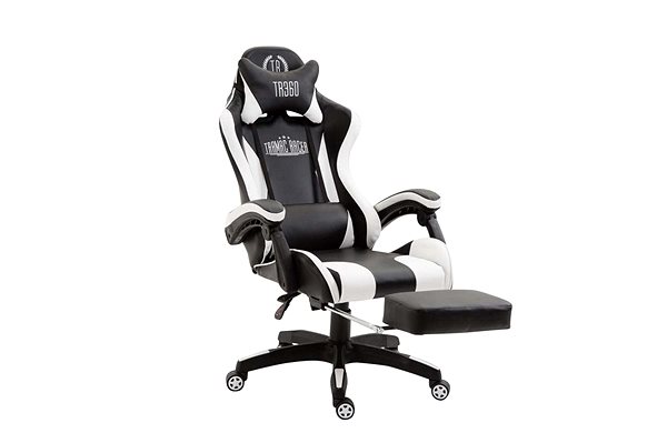 Gaming Chair BHM Germany Ignite, Black/White Lateral view