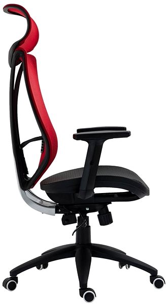 Office Chair BHM Germany Libolo, Red Lateral view