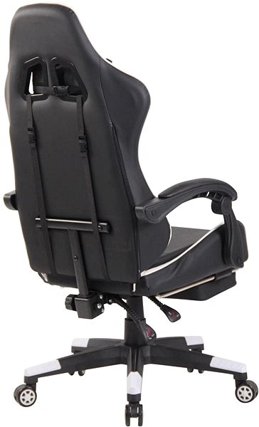 Gaming Chair BHM Germany Lismore, Black / White Lateral view