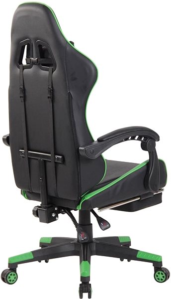 Gaming Chair BHM Germany Lismore, Black / Green Lateral view