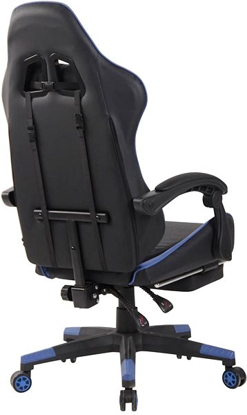 Gaming Chair BHM Germany Lismore, Black / Blue Lateral view