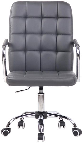Kancelárska stolička BHM Germany Terni, syntetická koža, sivá Screen