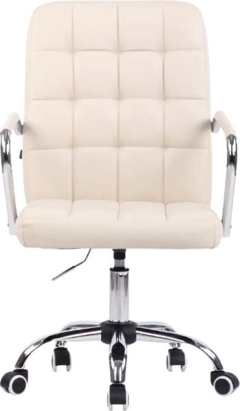 Office Chair BHM Germany Terni, Synthetic Leather, Cream Screen