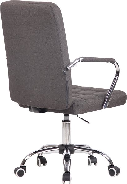 Kancelárska stolička BHM Germany Terni, textil, tmavo sivá Zadná strana