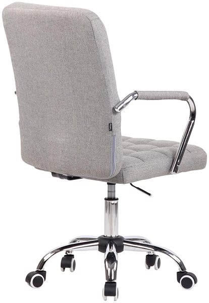 Kancelárska stolička BHM Germany Terni, textil, sivá Zadná strana