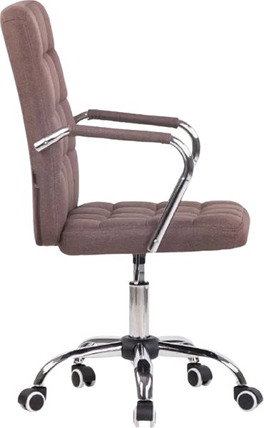 Office Chair BHM Germany Terni, Textile, Brown Lateral view