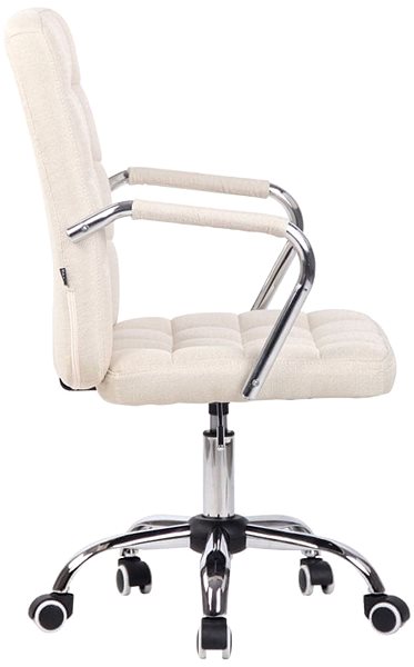 Office Chair BHM Germany Terni, Textile, Cream Lateral view