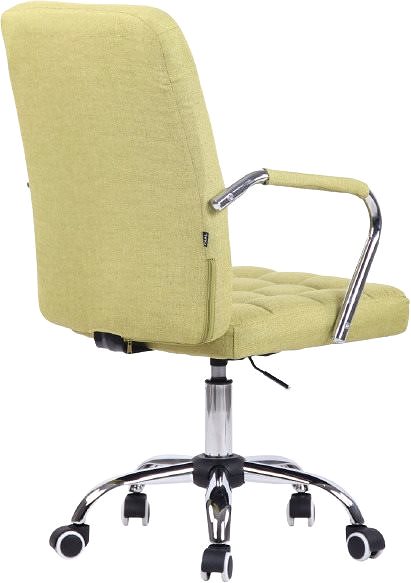 Kancelárska stolička BHM Germany Terni, textil, zelená Zadná strana