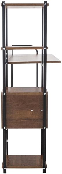 Schreibtisch BHM GERMANY Widnes, schwarz / Nussbaum ...
