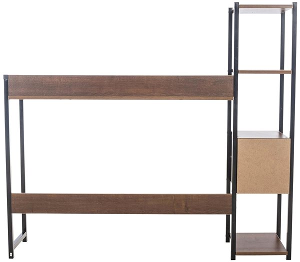 Schreibtisch BHM GERMANY Widnes, schwarz / Nussbaum ...