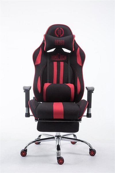 Gamer szék BHM GERMANY Racing Limit, textil, fekete/piros Képernyő