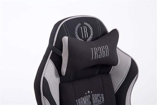 Herná stolička BHM Germany Racing Shift, textil, čierna/sivá Vlastnosti/technológia