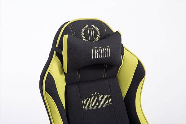 Herná stolička BHM Germany Racing Shift, textil, čierna/zelená Vlastnosti/technológia