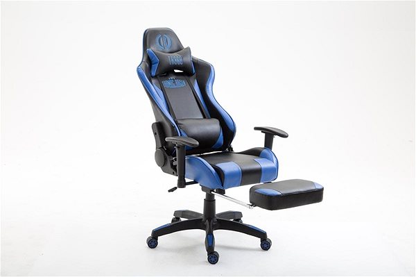 Gamer szék BHM GERMANY Boavista, műbőr, fekete-kék Jellemzők/technológia