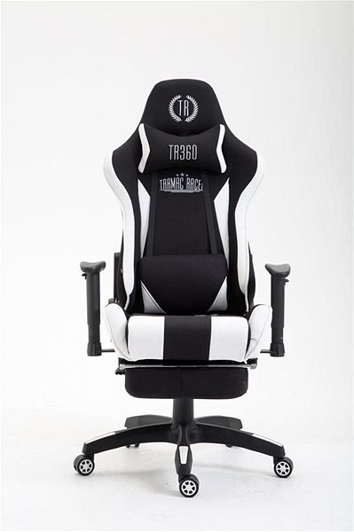 Herná stolička BHM Germany Boavista, textil, čierna/biela Screen