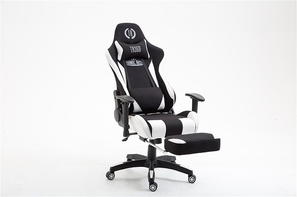 Herná stolička BHM Germany Boavista, textil, čierna/biela Vlastnosti/technológia