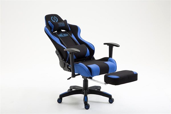 Gamer szék BHM GERMANY Boavista, textil, fekete/kék Jellemzők/technológia