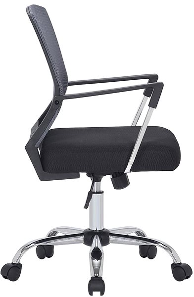 Office Chair BHM Germany Mableton, Black/Grey Lateral view
