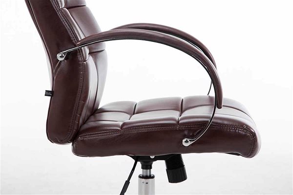 Kancelárska stolička BHM Germany Mikos, syntetická koža,  červenohnedá Vlastnosti/technológia