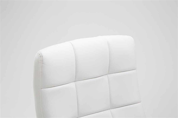 Kancelárska stolička BHM Germany Mikos, syntetická koža, biela Vlastnosti/technológia