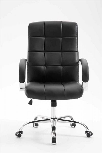 Kancelárska stolička BHM Germany Mikos, syntetická koža, čierna Screen