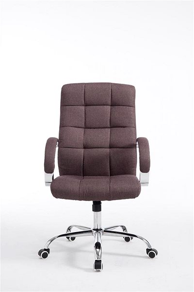 Kancelárska stolička BHM Germany Mikos, textil, hnedá Screen