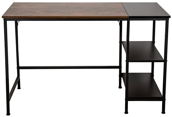 Písací stôl BHM GERMANY Ocala, 120 cm, čierny/hnedý ...