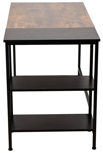 Písací stôl BHM GERMANY Ocala, 120 cm, čierny/hnedý ...