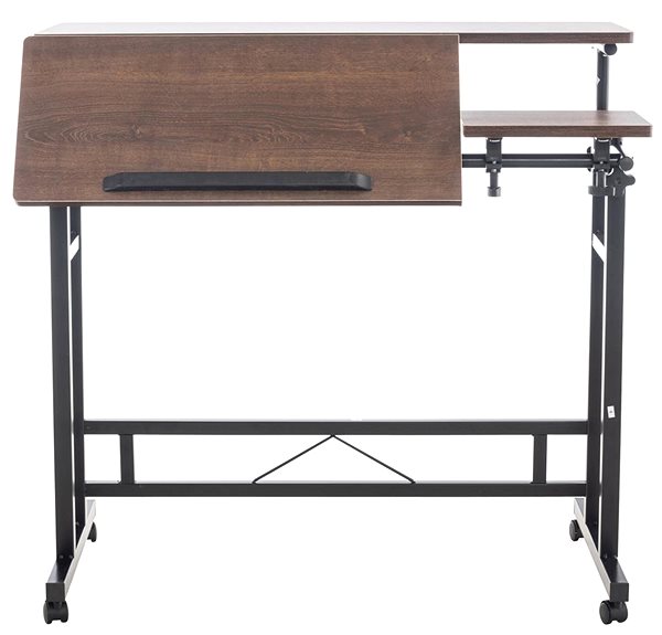 Písací stôl BHM Germany Telford, 80 cm, čierny/orech ...