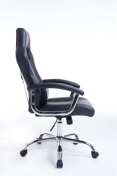 Bürostuhl BHM GERMANY Olymp, Kunstleder, schwarz / schwarz ...