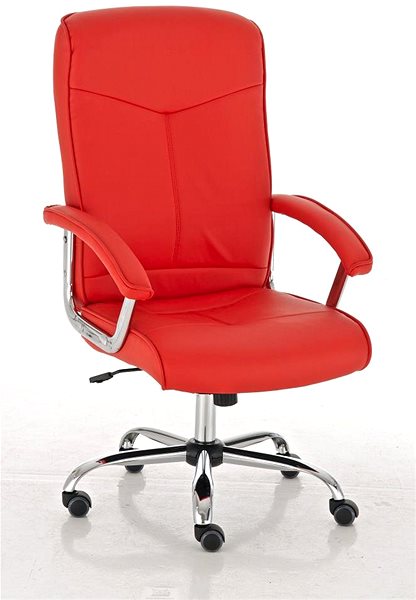 Bürostuhl BHM GERMANY Winston, Kunstleder, rot ...